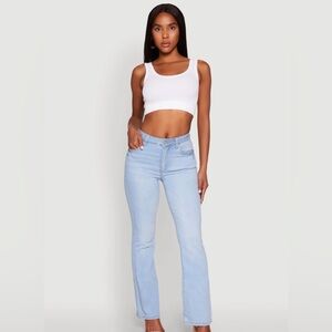 Wax Jean Women's Light Blue Flare Jeans